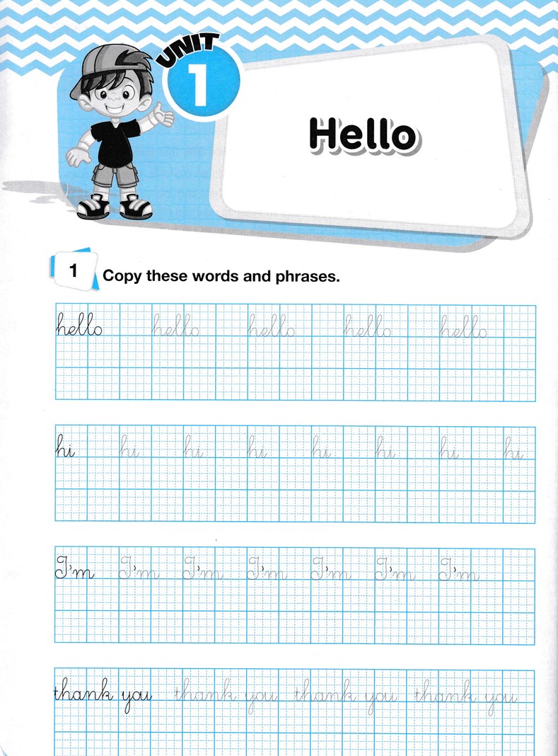 bộ english handwriting - vở tập viết tiếng anh lớp 3 - tập 1