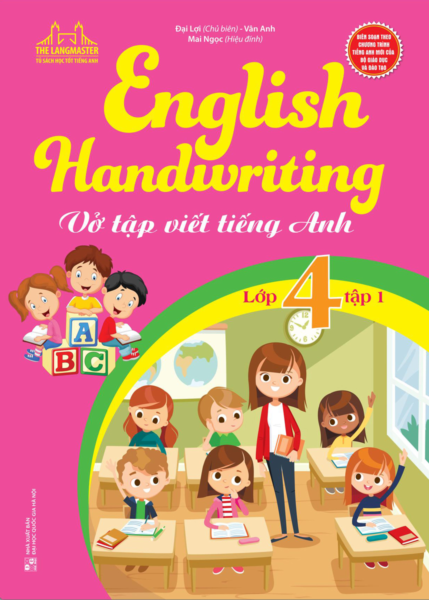 bộ english handwriting - vở tập viết tiếng anh lớp 4 - tập 1