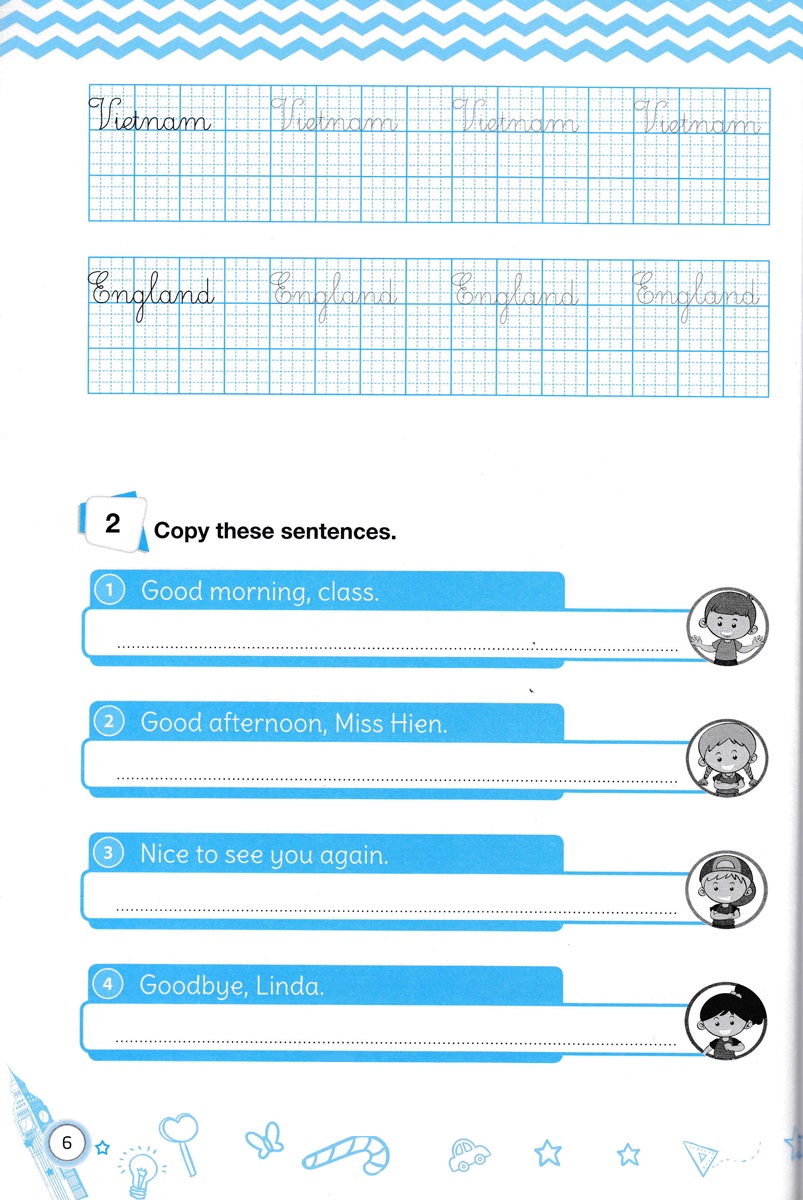 bộ english handwriting - vở tập viết tiếng anh lớp 4 - tập 1