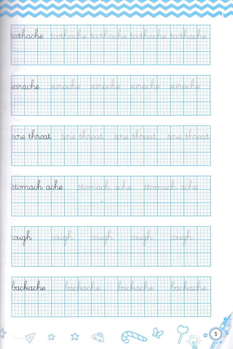 bộ english handwriting - vở tập viết tiếng anh lớp 5 - tập 2