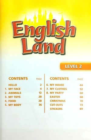 bộ english land (2nd edition) level 2: student book + activity book with cds