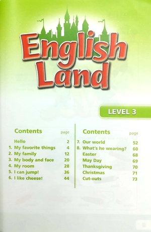 bộ english land (2nd edition) level 3: student book + activity book with cds