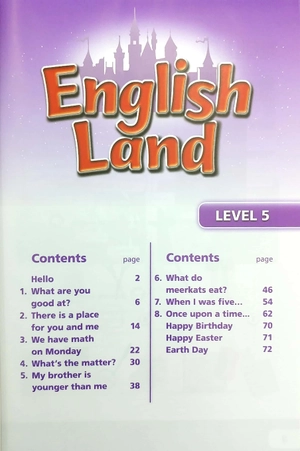 bộ english land (2nd edition) level 5: student book + activity book with cds