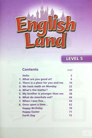 bộ english land (2nd edition) level 5: student book + activity book with cds