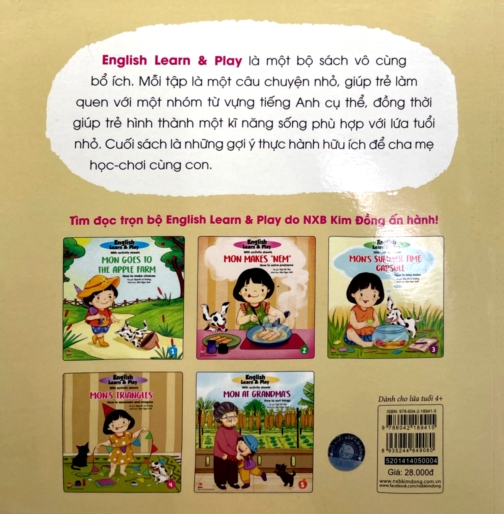 bộ english learn & play 4 - monℹs triangles - how to associate and imagine