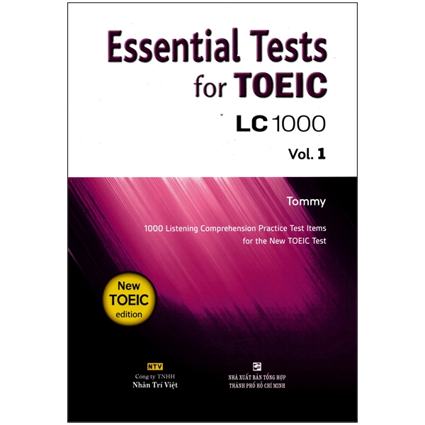 bộ essential test for toeic lc 1000 vol 1 (kèm cd)