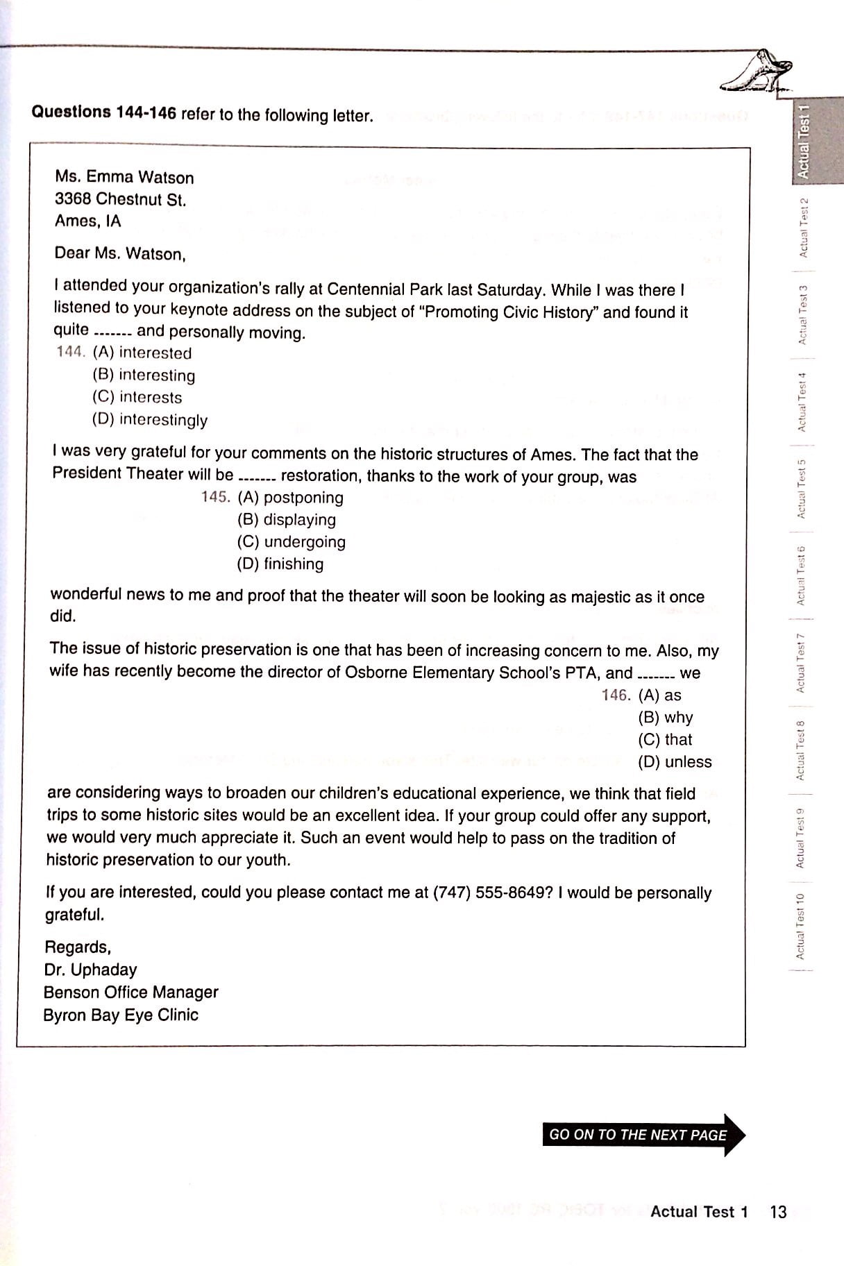 bộ essential test for toeic rc 1000 vol 2 (không cd)