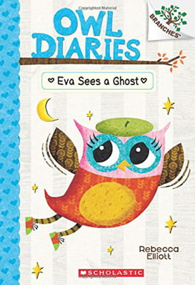 bộ eva sees a ghost: a branches book (owl diaries #2)