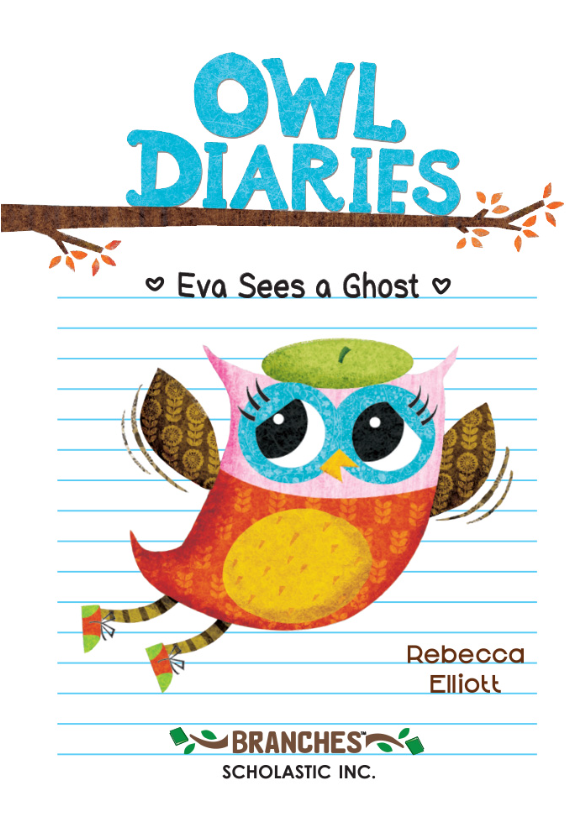 bộ eva sees a ghost: a branches book (owl diaries #2)