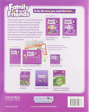 bộ family & friends 5 classbook and multirom pack