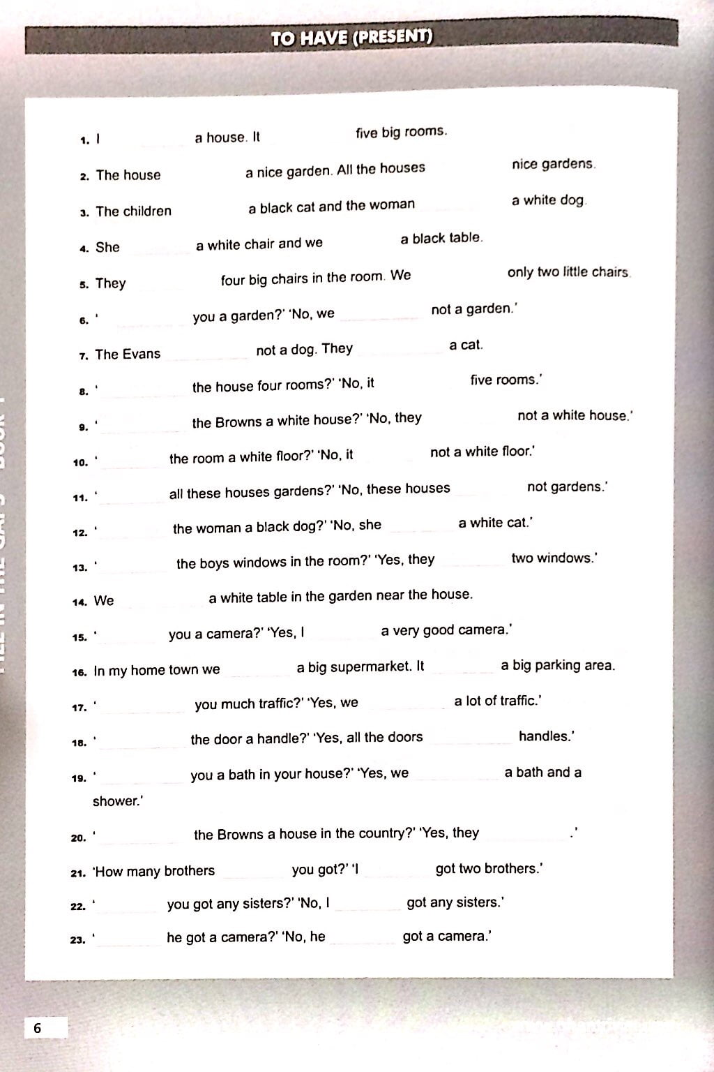 bộ fill in the gaps book 1