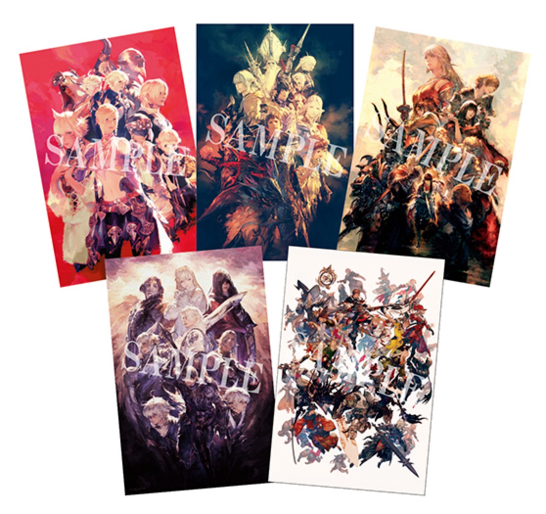 bộ final fantasy xiv ポストカードブック - final fantasy xiv postcard book