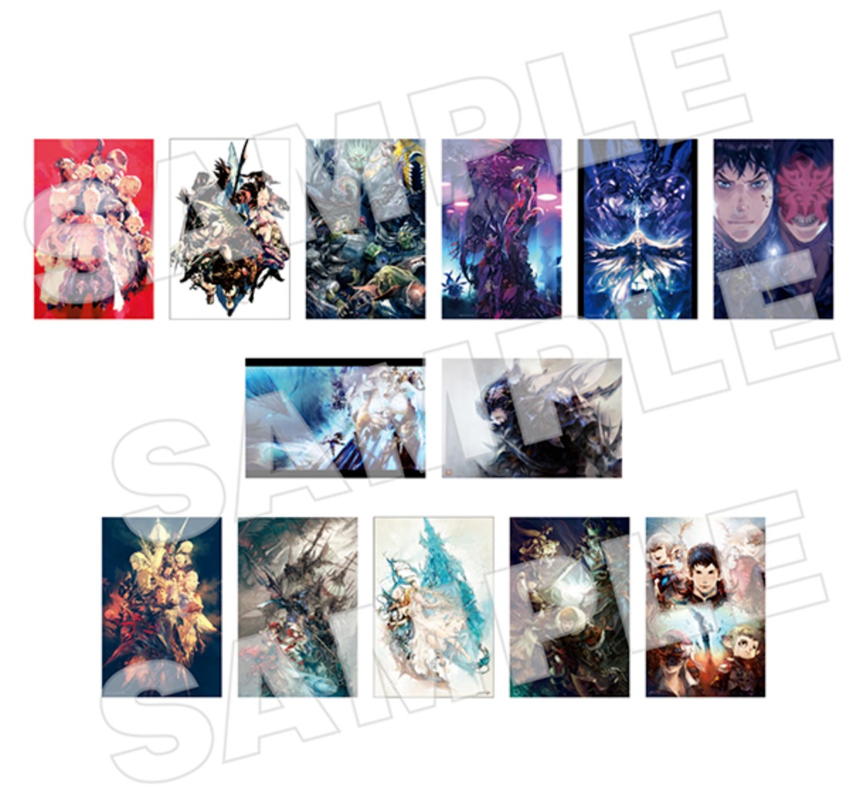 bộ final fantasy xiv ポストカードブック - final fantasy xiv postcard book