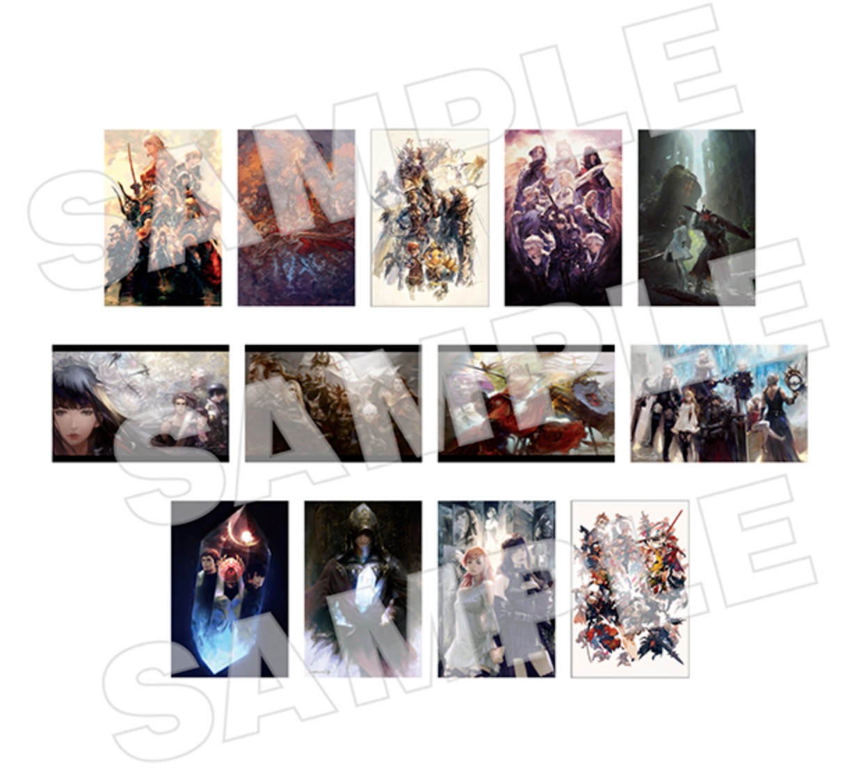 bộ final fantasy xiv ポストカードブック - final fantasy xiv postcard book