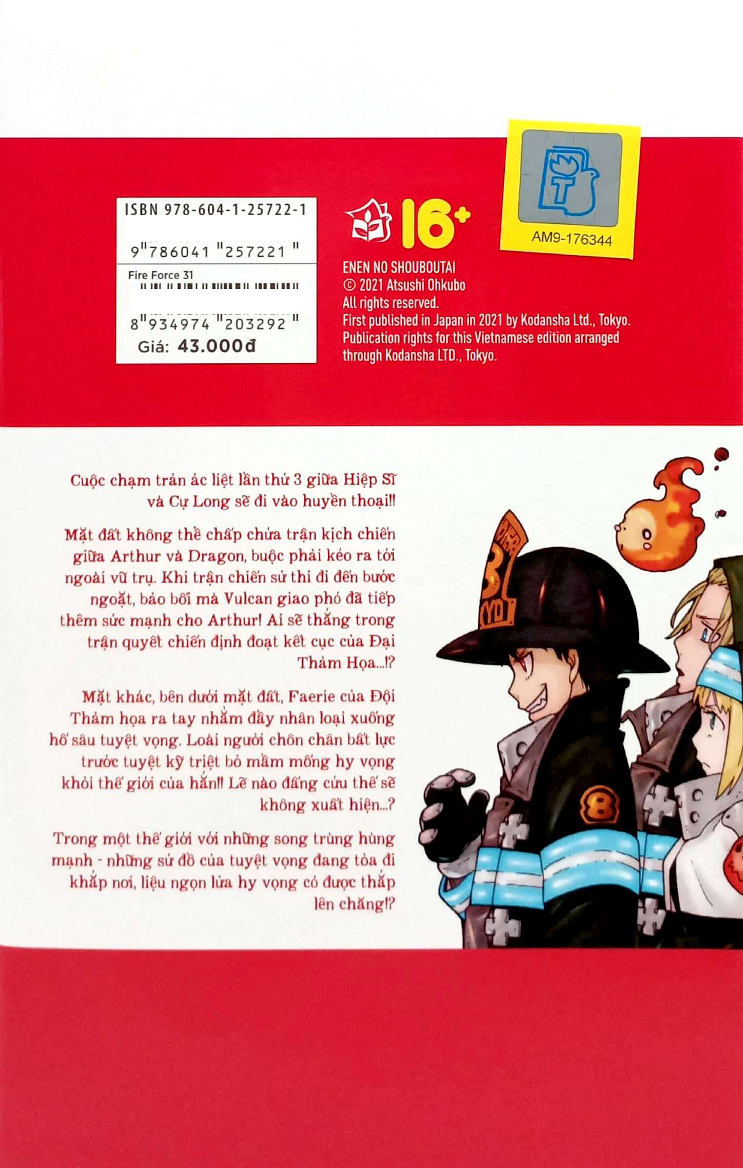 Bo
						
										
										Fire Force - Tap 31 - Tang Kem Bookmark Giay Hinh Nhan Vat