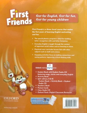 bộ first friends 3 student book and audio cd pack amed