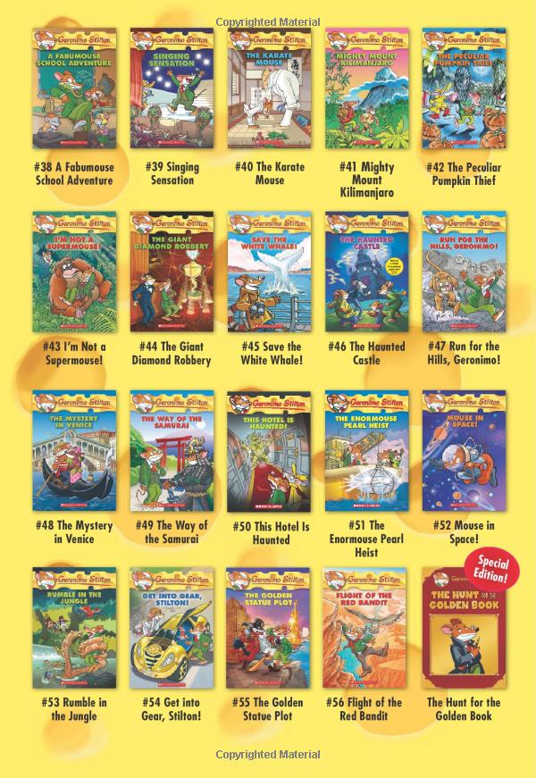 bộ flight of the red bandit (geronimo stilton #56), volume 56