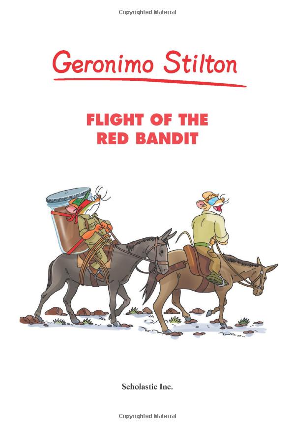 bộ flight of the red bandit (geronimo stilton #56), volume 56