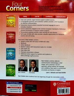 bộ four corners sb 2b w cd-rom