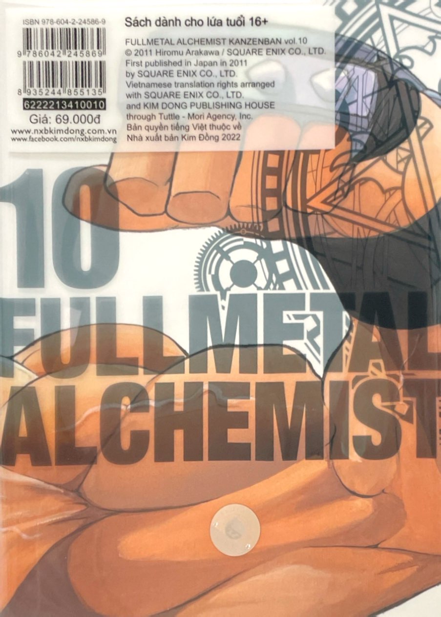 bộ fullmetal alchemist - cang giả kim thuật sư - fullmetal edition - tập 10