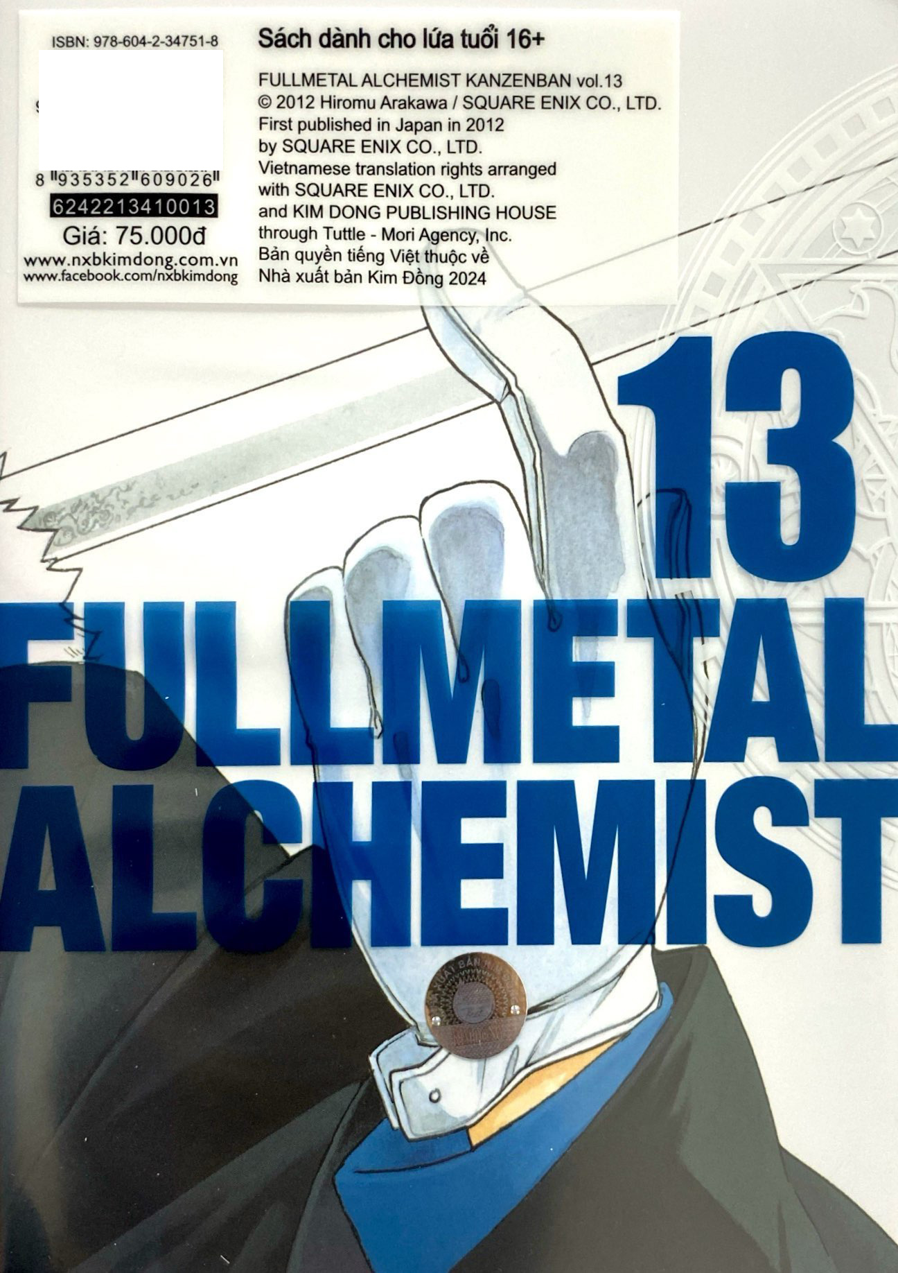 Bo
						
										
										Fullmetal Alchemist - Cang Gia Kim Thuat Su - Fullmetal Edition - Tap 13 (Tai Ban 2024)