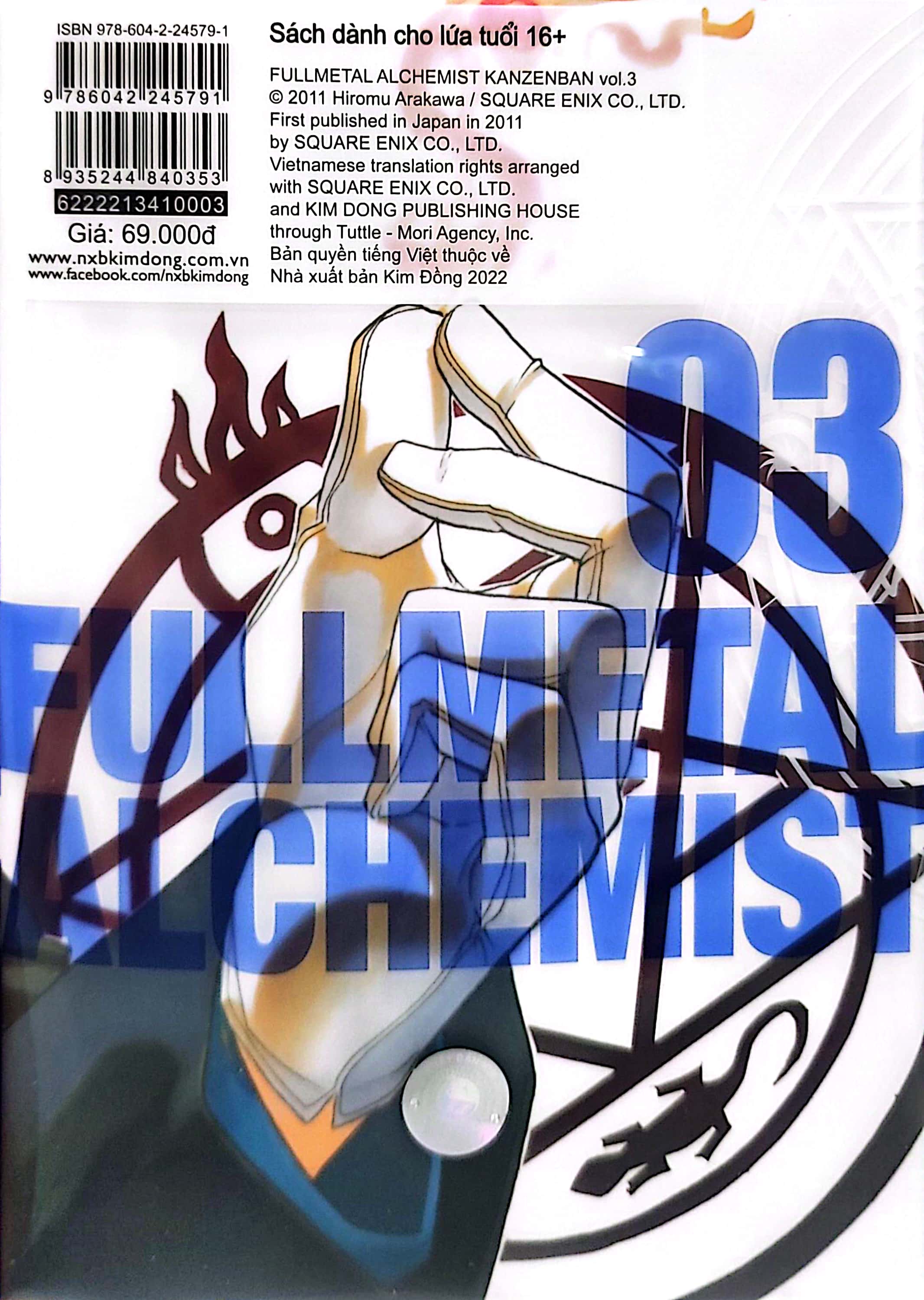 bộ fullmetal alchemist - cang giả kim thuật sư - fullmetal edition - tập 3