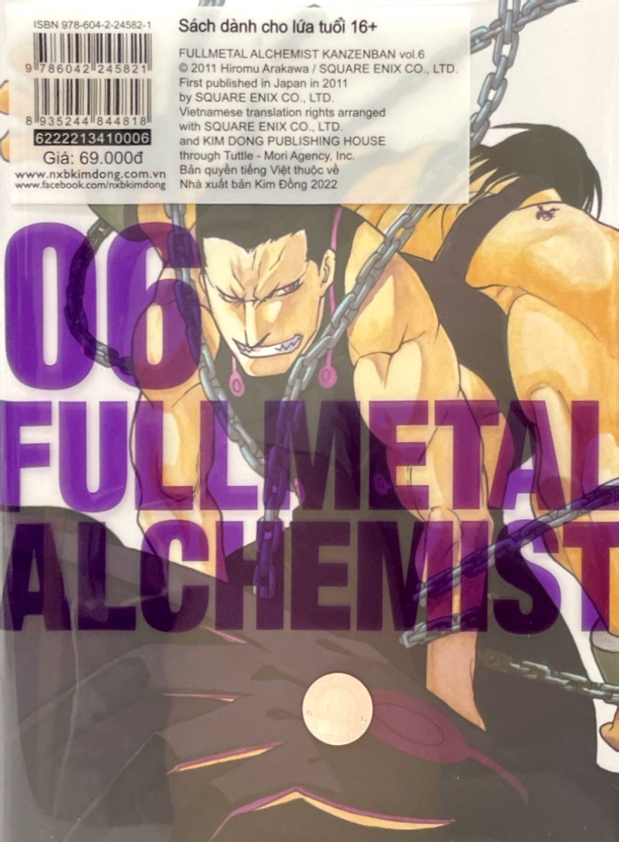 bộ fullmetal alchemist - cang giả kim thuật sư - fullmetal edition - tập 6