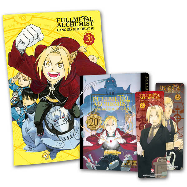 Bo
						
										
										Fullmetal Alchemist - Cang Gia Kim Thuat Su - Hop Tuyen Ki Niem 20 Nam - Tang Kem 2 Bookmark Nhua Trong + 1 Poster