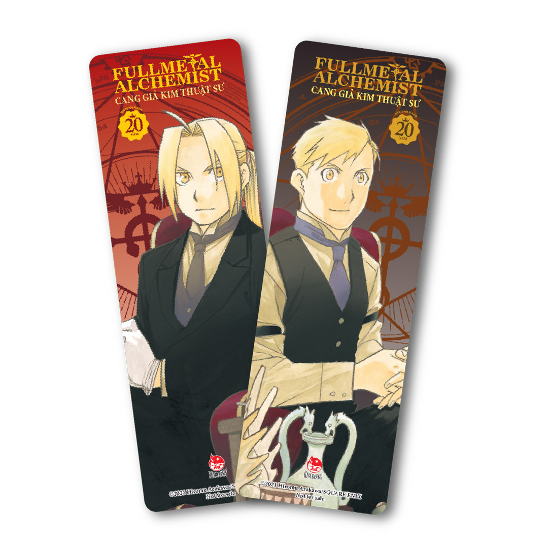 Bo
						
										
										Fullmetal Alchemist - Cang Gia Kim Thuat Su - Hop Tuyen Ki Niem 20 Nam - Tang Kem 2 Bookmark Nhua Trong + 1 Poster