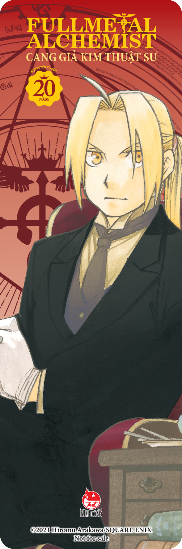 Bo
						
										
										Fullmetal Alchemist - Cang Gia Kim Thuat Su - Hop Tuyen Ki Niem 20 Nam - Tang Kem 2 Bookmark Nhua Trong