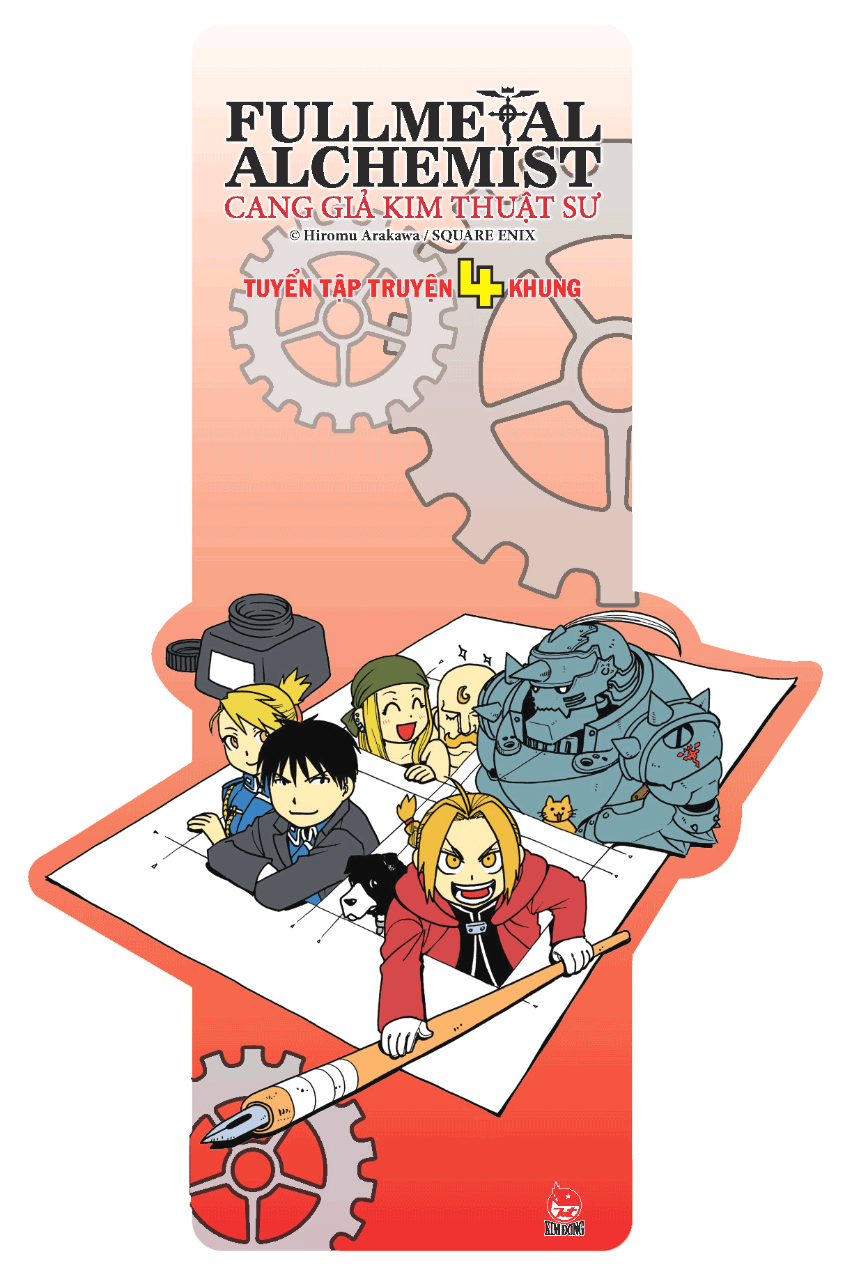 bộ fullmetal alchemist - cang giả kim thuật sư - tuyển tập truyện 4 khung - tặng kèm bookmark