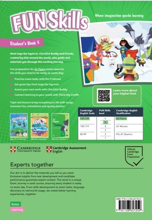 bộ fun skills level 5 student's book and home booklet with online activities