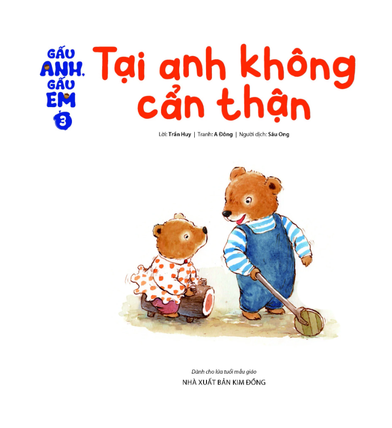 bộ gấu anh - gấu em - tập 3 - tại anh không cẩn thận