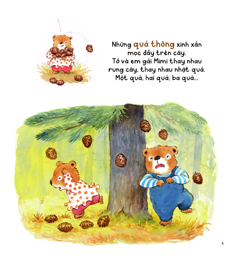 bộ gấu anh - gấu em - tập 4 - quả thông đâu rồi nhỉ?