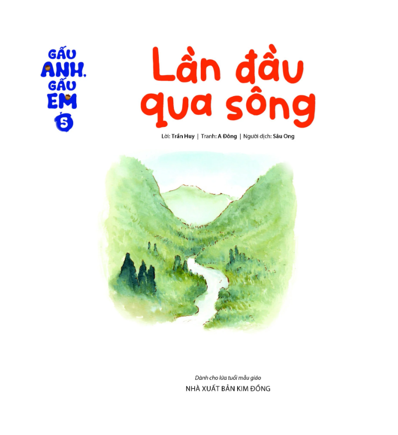 bộ gấu anh - gấu em - tập 5 - lần đầu qua sông