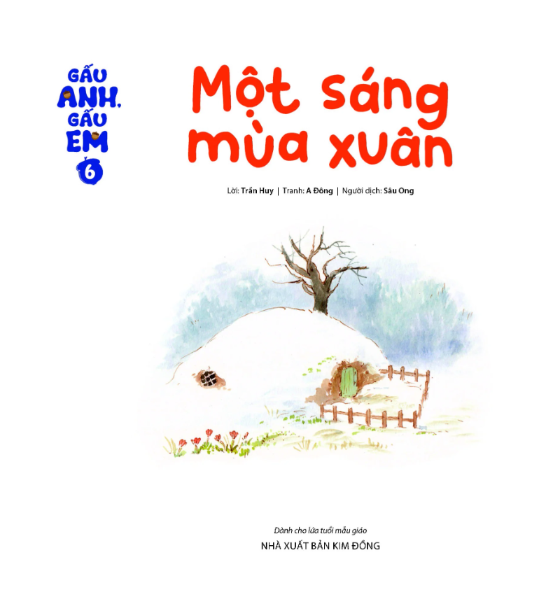 bộ gấu anh - gấu em - tập 6 - một sáng mùa xuân