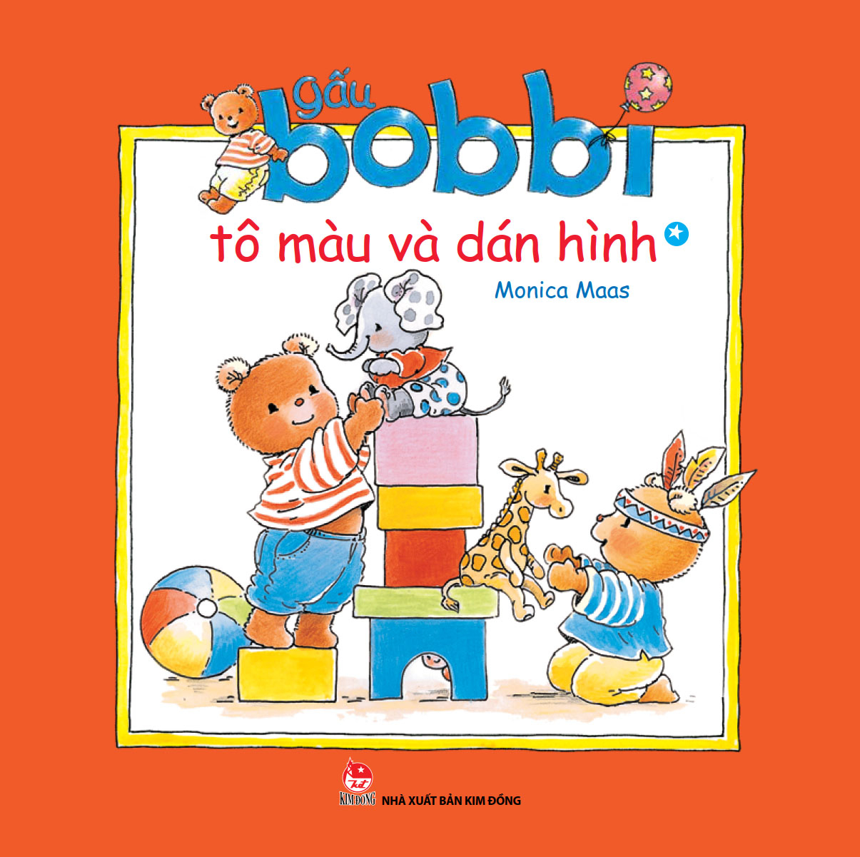 bộ gấu bobbi tô màu và dán hình - tập 1