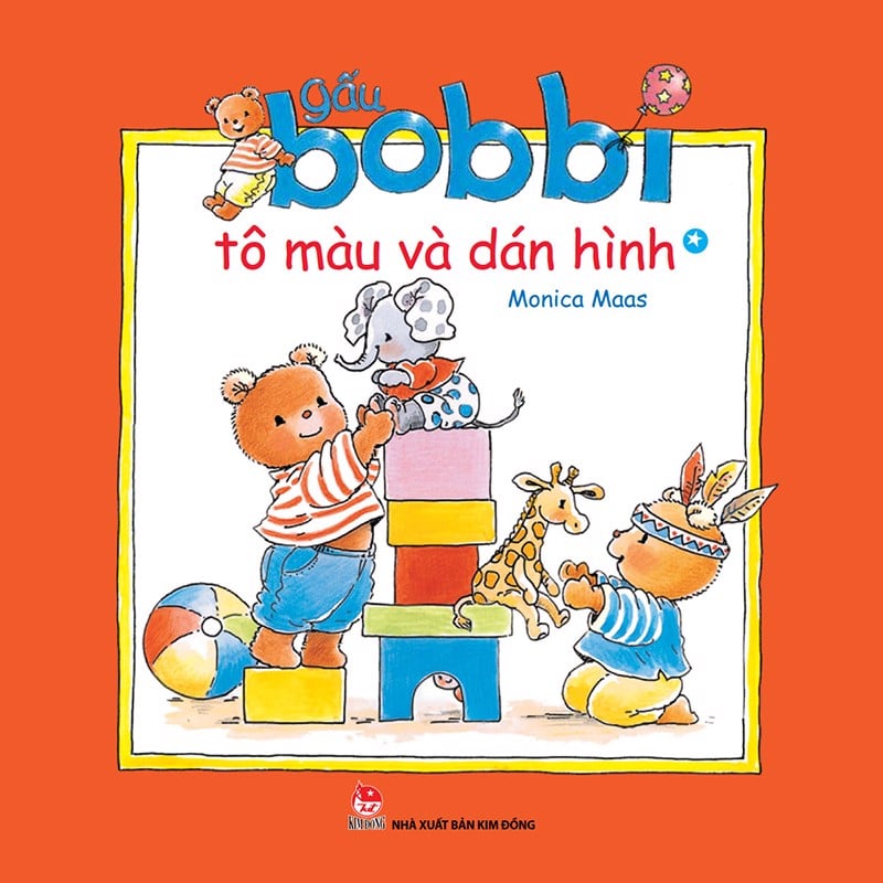 bộ gấu bobbi tô màu và dán hình - tập 1