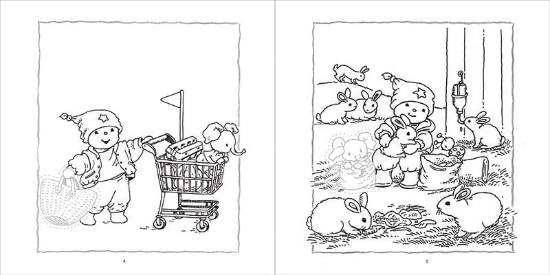 bộ gấu bobbi tô màu và dán hình - tập 1