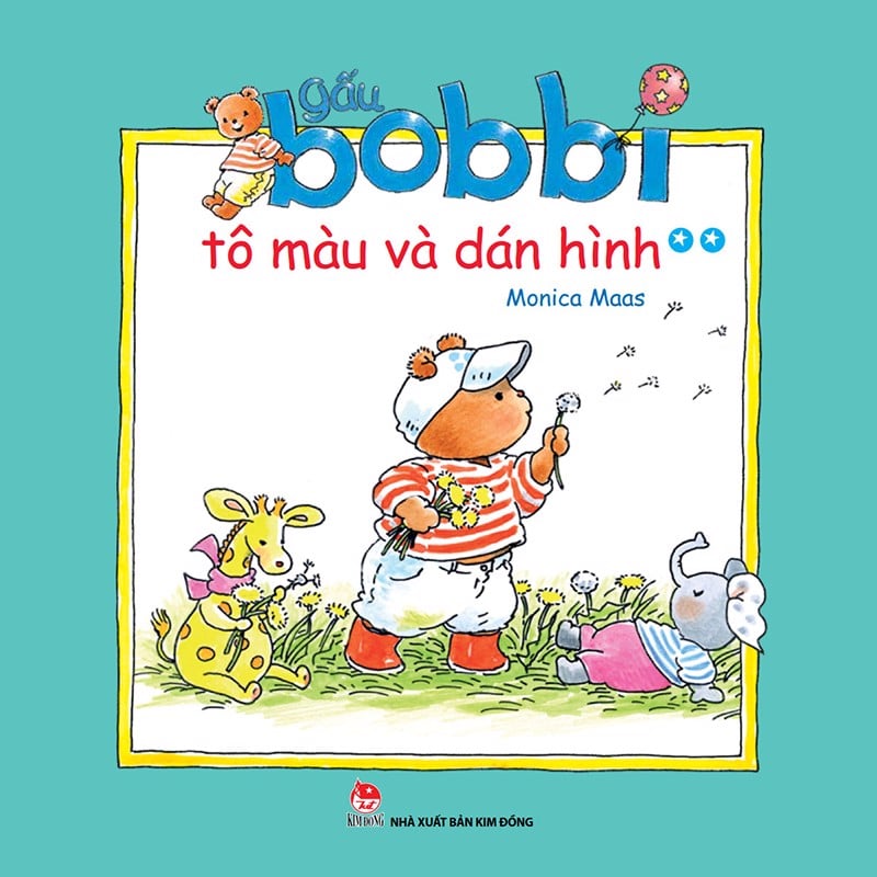 bộ gấu bobbi tô màu và dán hình - tập 2