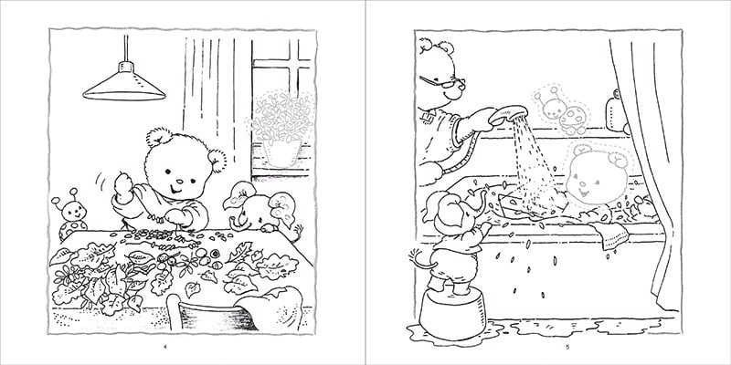 bộ gấu bobbi tô màu và dán hình - tập 2