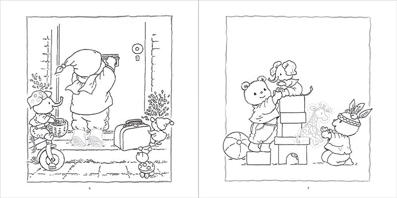 bộ gấu bobbi tô màu và dán hình - tập 2