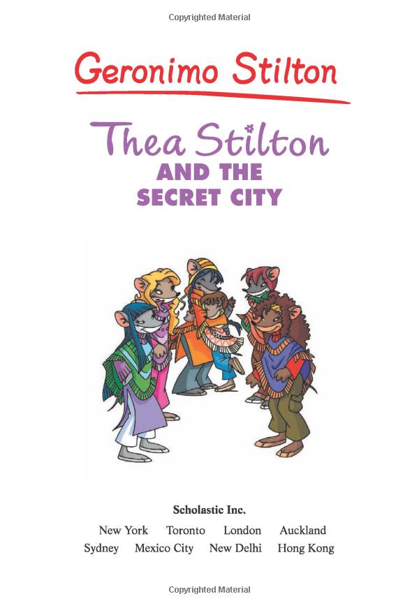 bộ geronimo stilton #4: thea stilton and the secret city