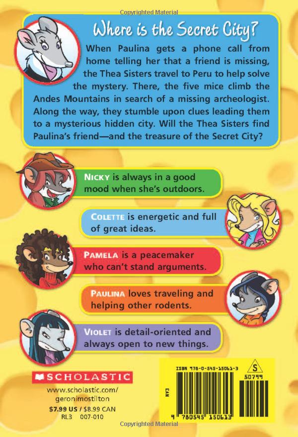 bộ geronimo stilton #4: thea stilton and the secret city