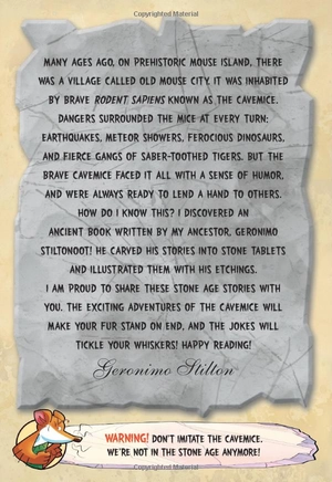 bộ geronimo stilton cavemice 7: i'm a scaredy-mouse!