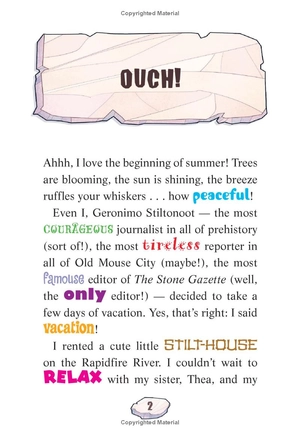 bộ geronimo stilton cavemice 7: i'm a scaredy-mouse!