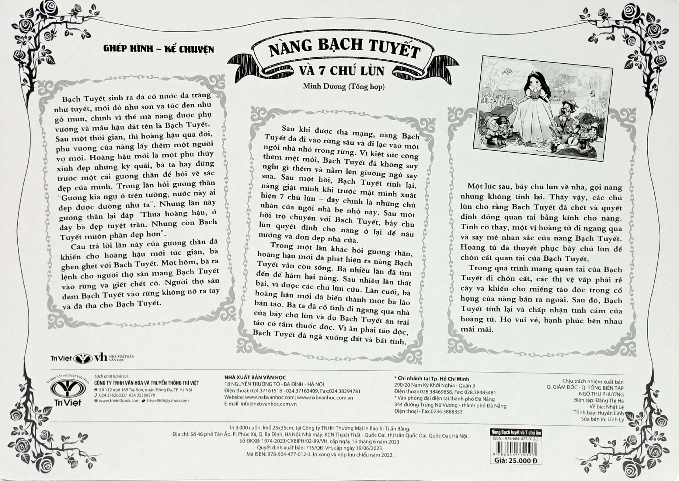 bộ ghép hình - kể chuyện: nàng bạch tuyết và 7 chú lùn
