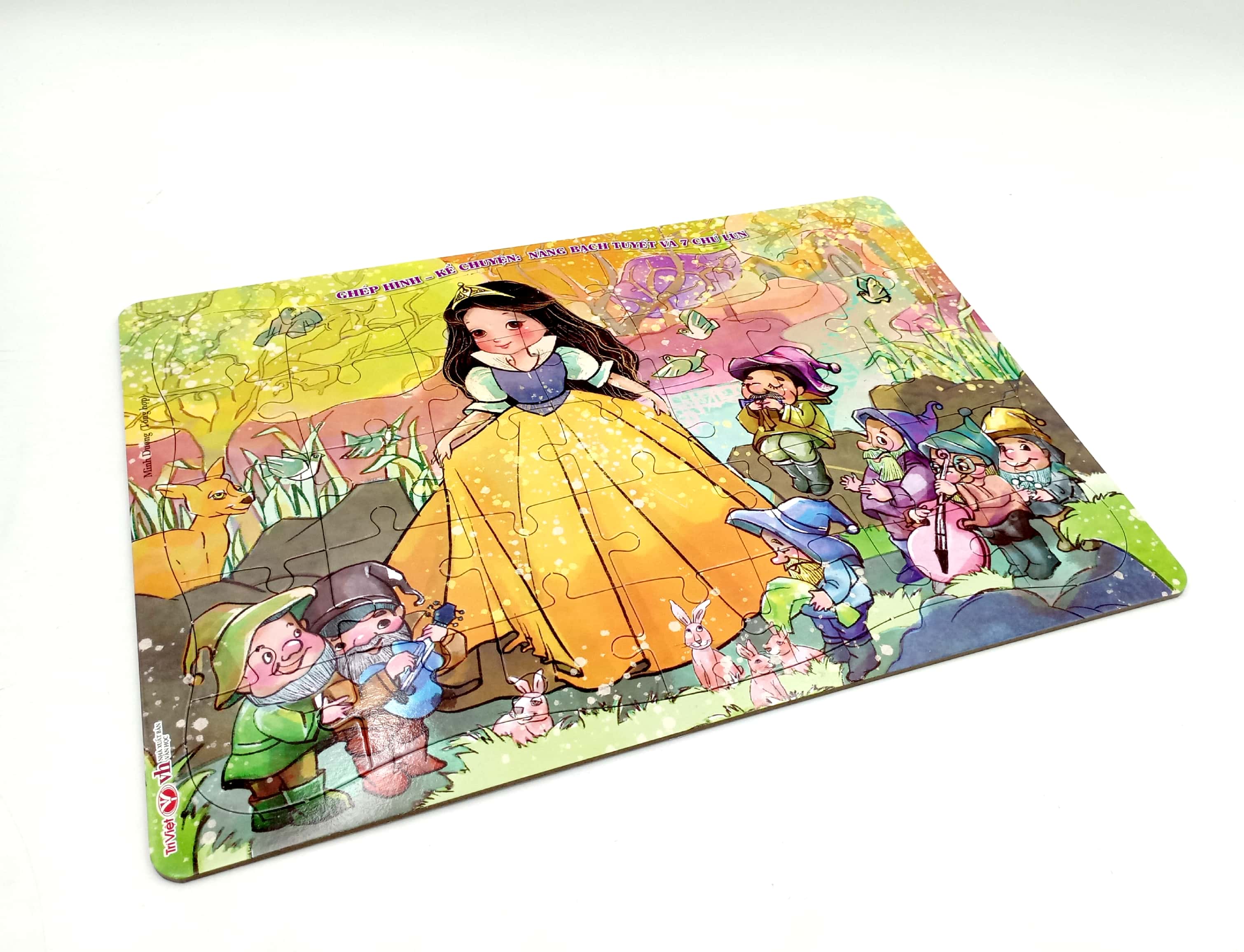 bộ ghép hình - kể chuyện: nàng bạch tuyết và 7 chú lùn