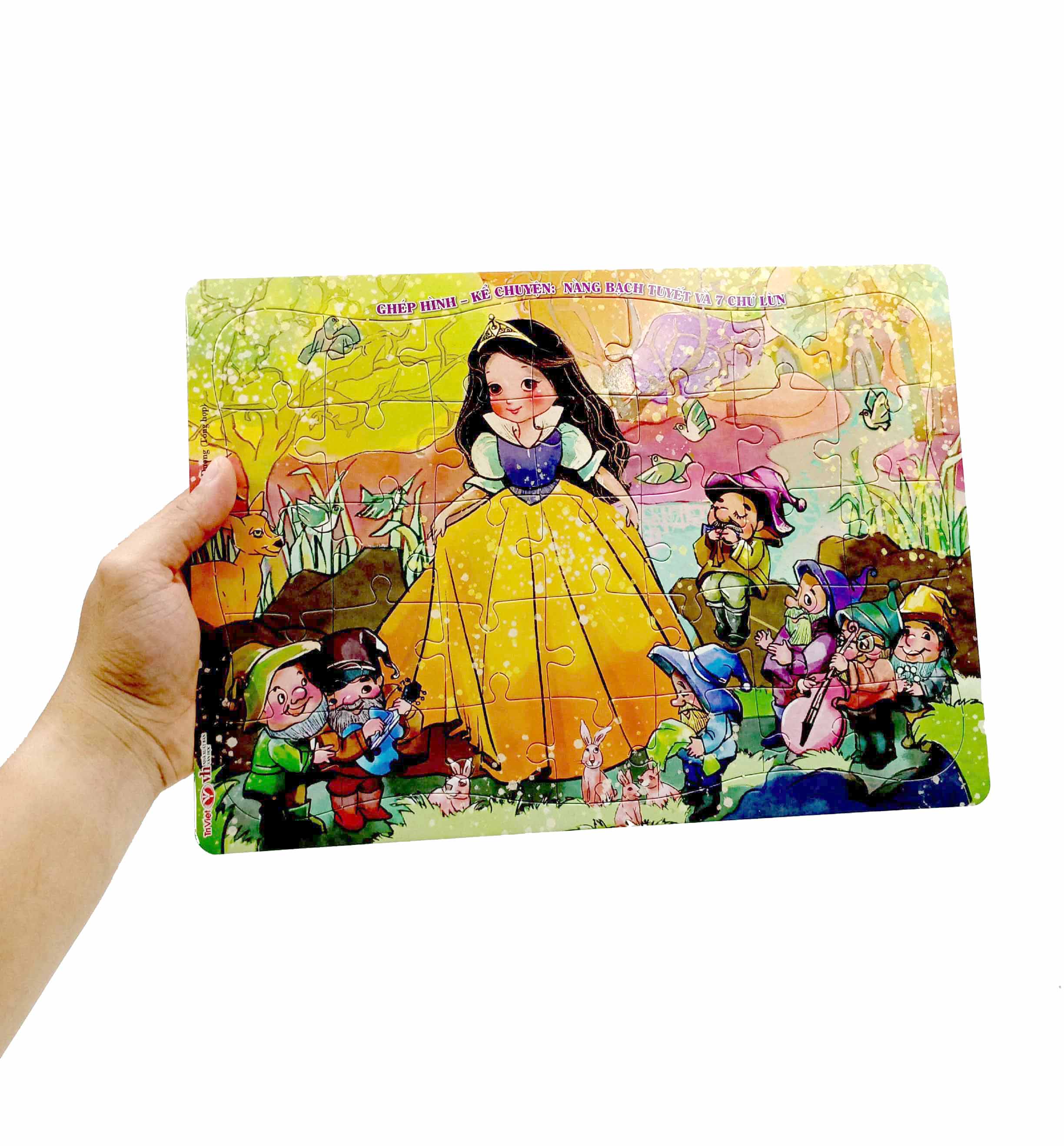 bộ ghép hình - kể chuyện: nàng bạch tuyết và 7 chú lùn