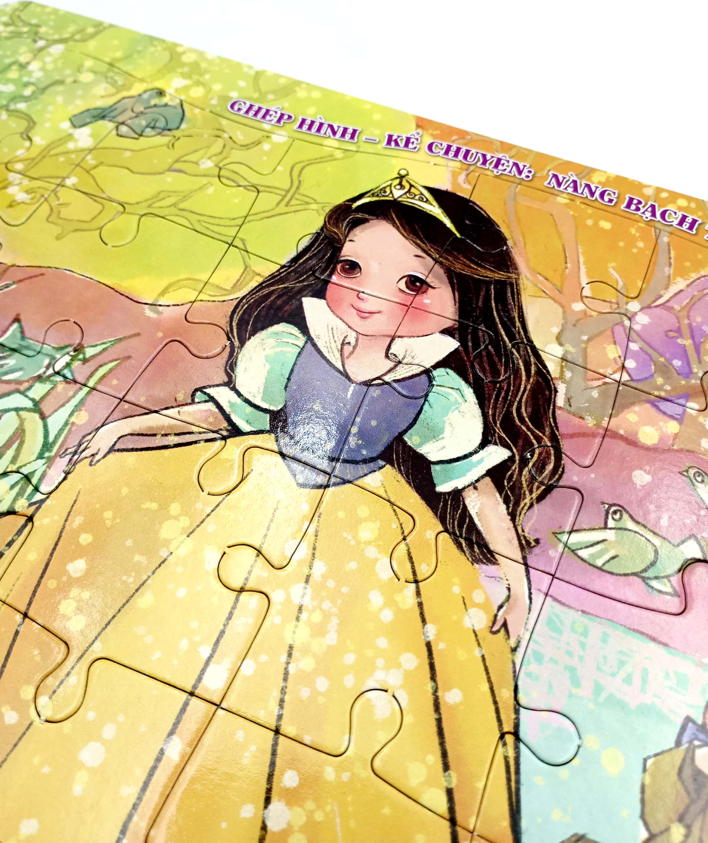 bộ ghép hình - kể chuyện: nàng bạch tuyết và 7 chú lùn